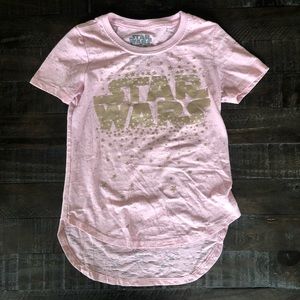 Star Wars Pink and Gold T- Shirt (S 6/6x)